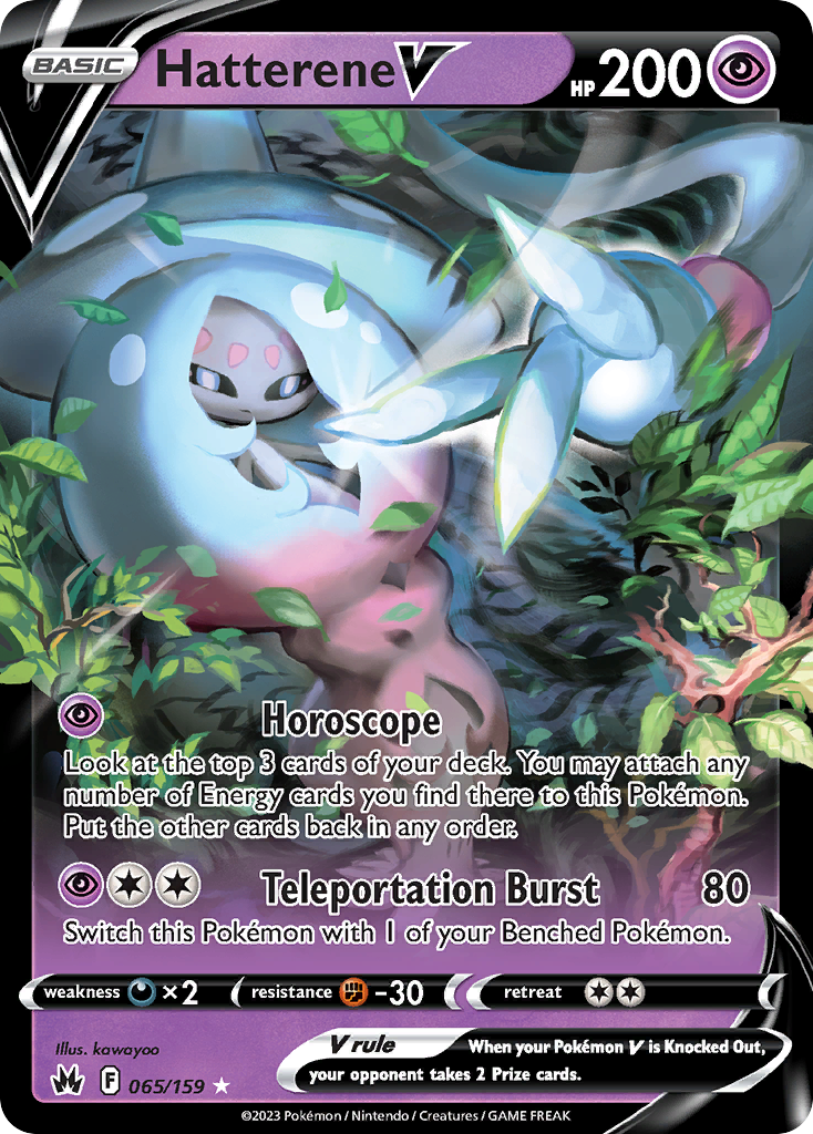 Hatterene V - 065/159 - holofoil - Crown Zenith