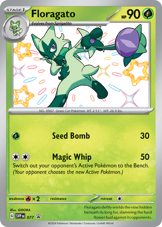 Floragato - 77/224 - holofoil - Scarlet & Violet Black Star Promos