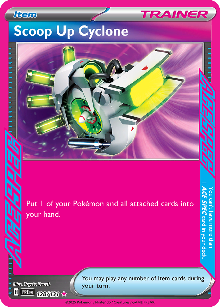Scoop Up Cyclone - 128/131 - holofoil - Prismatic Evolutions
