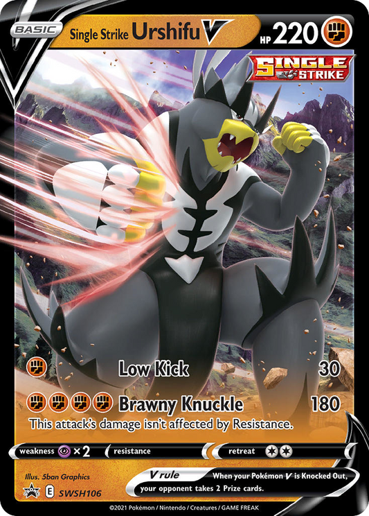 Single Strike Urshifu V - 106/307 - holofoil - SWSH Black Star Promos
