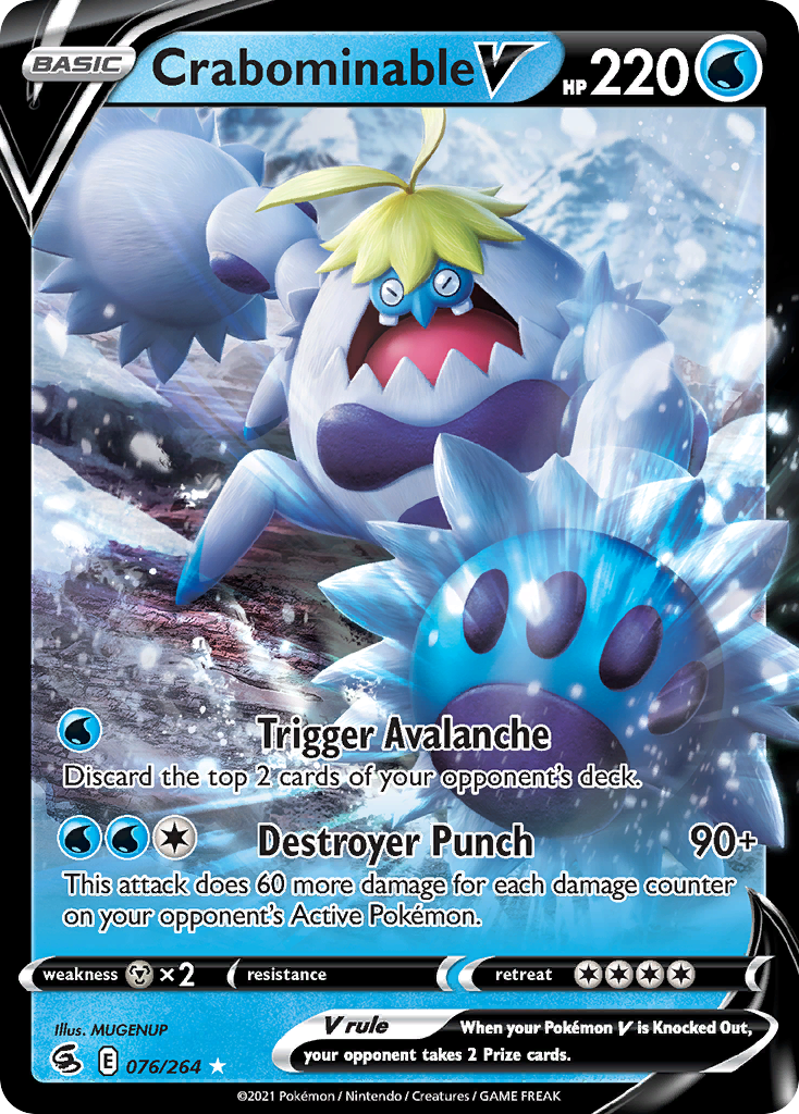 Crabominable V - 076/264 - holofoil - Fusion Strike