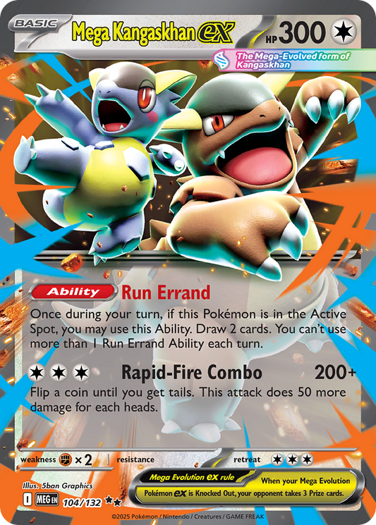 Mega Kangaskhan ex - 104/132 - holofoil - Mega Evolution