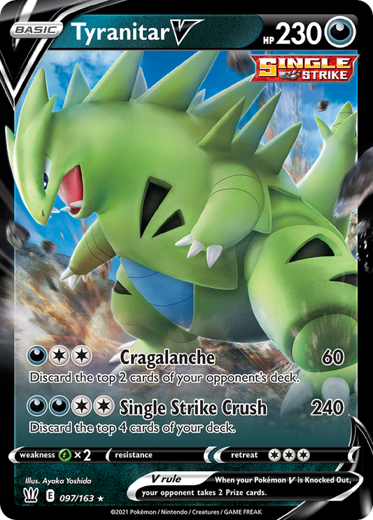 Tyranitar V - 097/163 - holofoil - Battle Styles