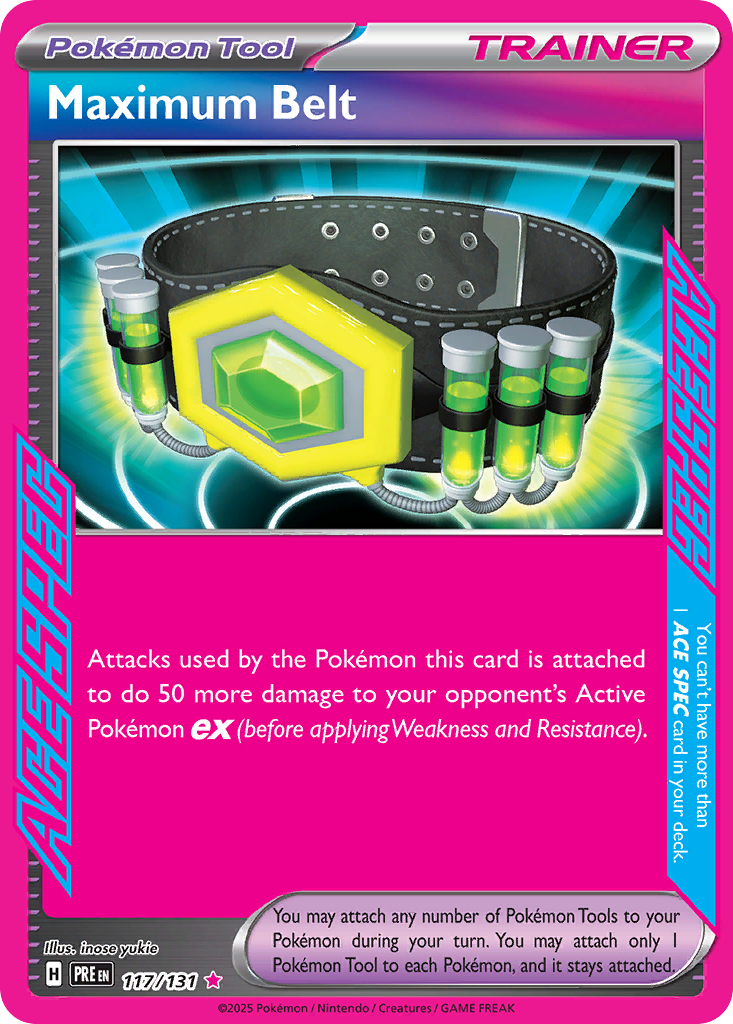 Maximum Belt - 117/131 - holofoil - Prismatic Evolutions