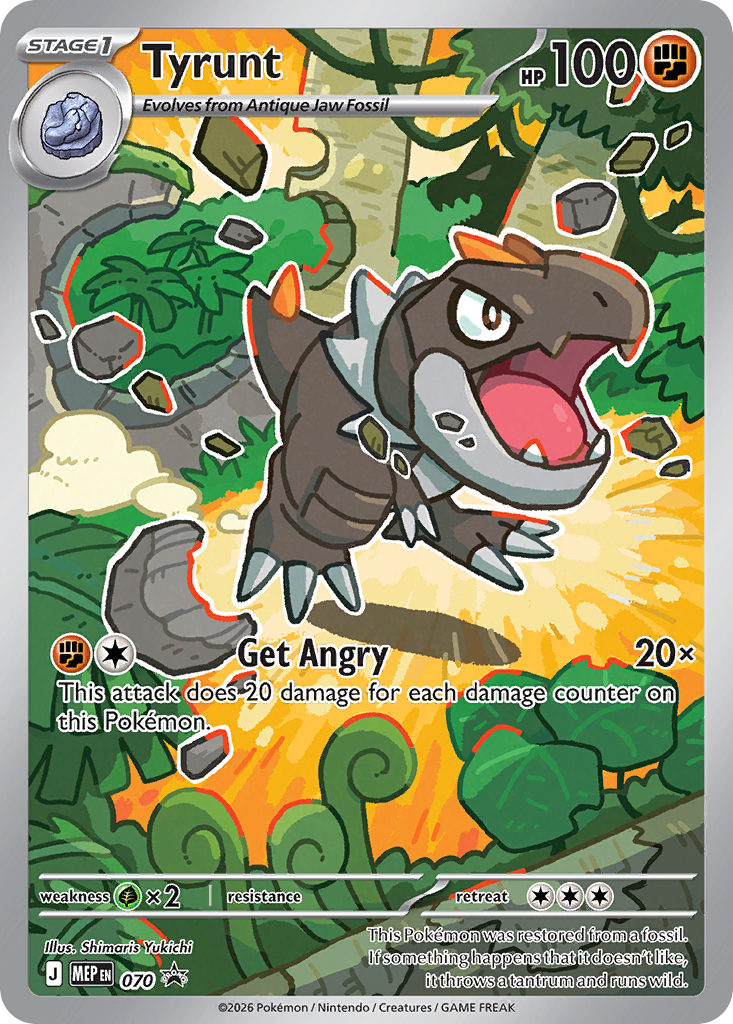 Tyrunt - 70/79 - holofoil - Mega Evolution Black Star Promos