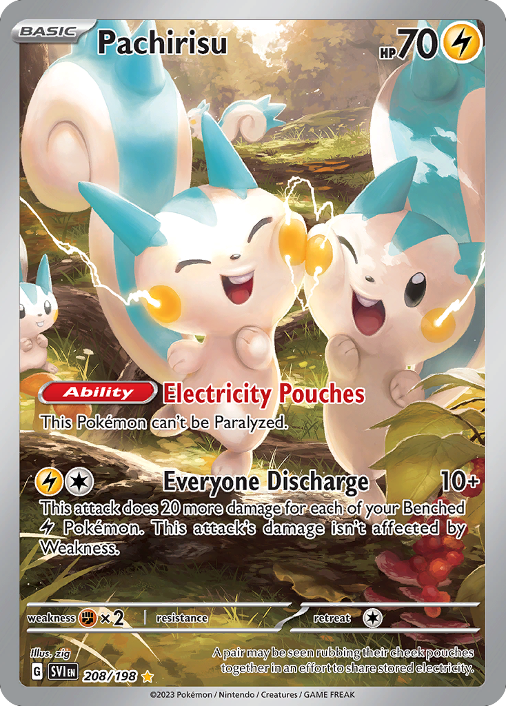 Pachirisu - 208/198 - holofoil - Scarlet & Violet