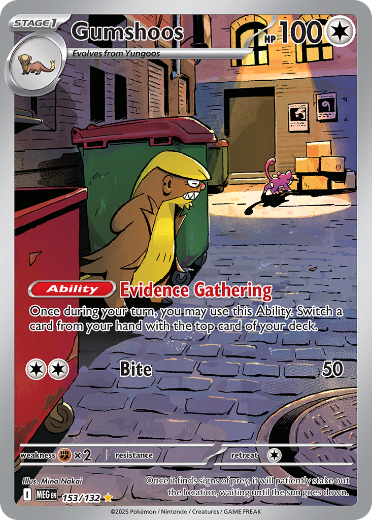 Gumshoos - 153/132 - holofoil - Mega Evolution