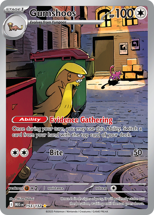 Gumshoos - 153/132 - holofoil - Mega Evolution