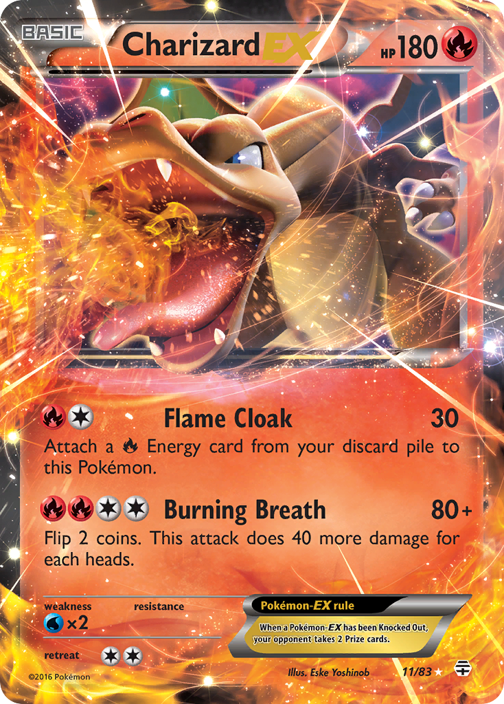 Charizard-EX - 11/83 - holofoil - Generations