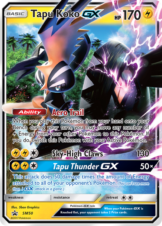 Tapu Koko-GX - 50/248 - holofoil - SM Black Star Promos