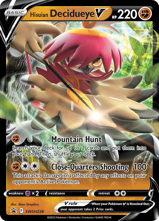 Hisuian Decidueye V - 238/307 - holofoil - SWSH Black Star Promos