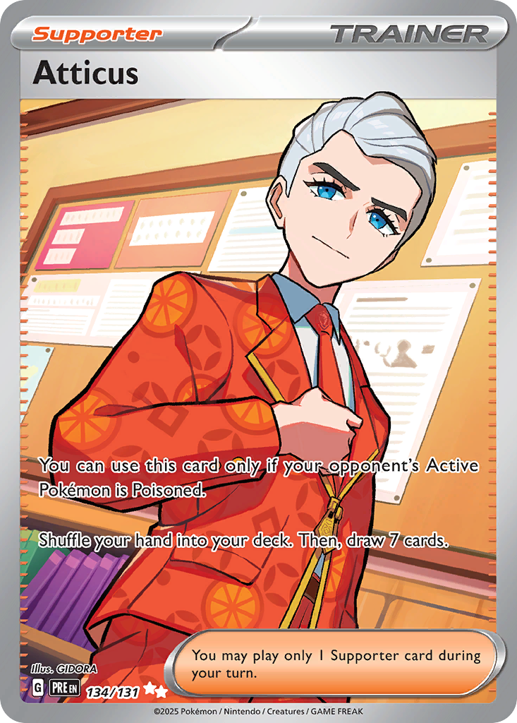 Atticus - 134/131 - holofoil - Prismatic Evolutions