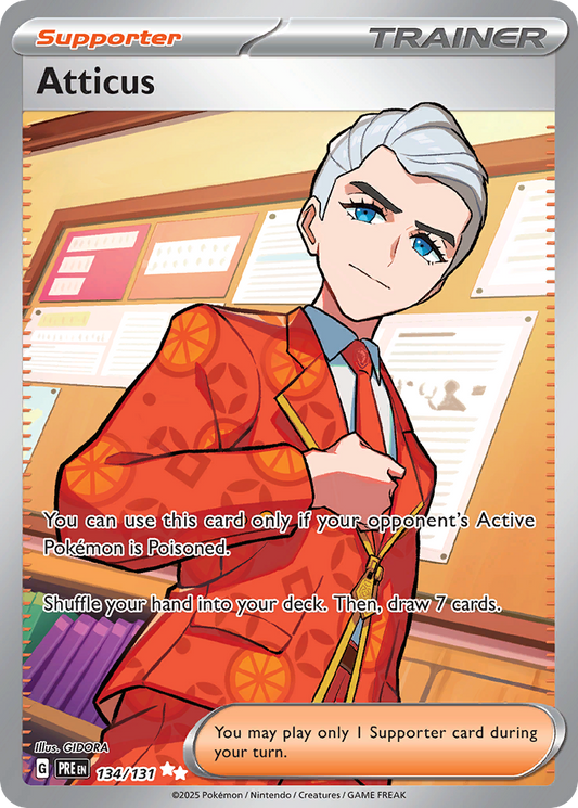 Atticus - 134/131 - holofoil - Prismatic Evolutions