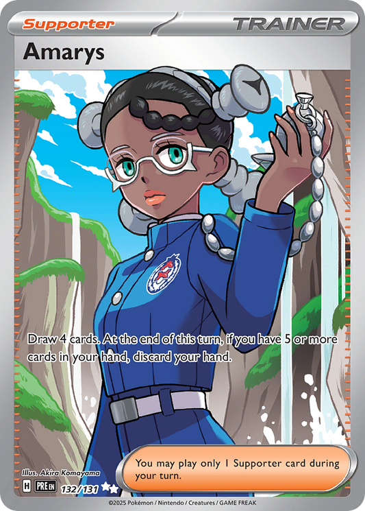 Amarys - 132/131 - holofoil - Prismatic Evolutions