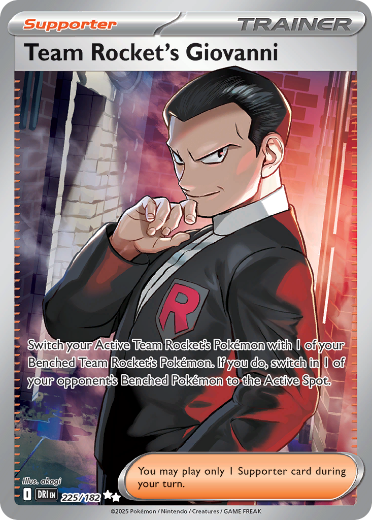 Team Rocket's Giovanni - 225/182 - holofoil - Destined Rivals