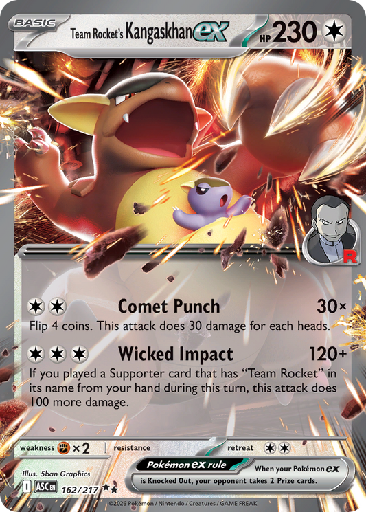 Team Rocket's Kangaskhan ex - 162/217 - holofoil - Ascended Heroes