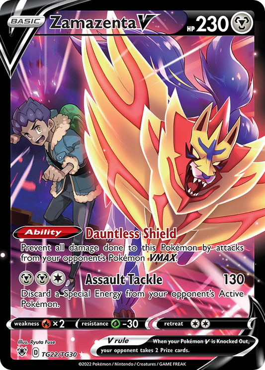 Zamazenta V - 22/30 - holofoil - Astral Radiance Trainer Gallery