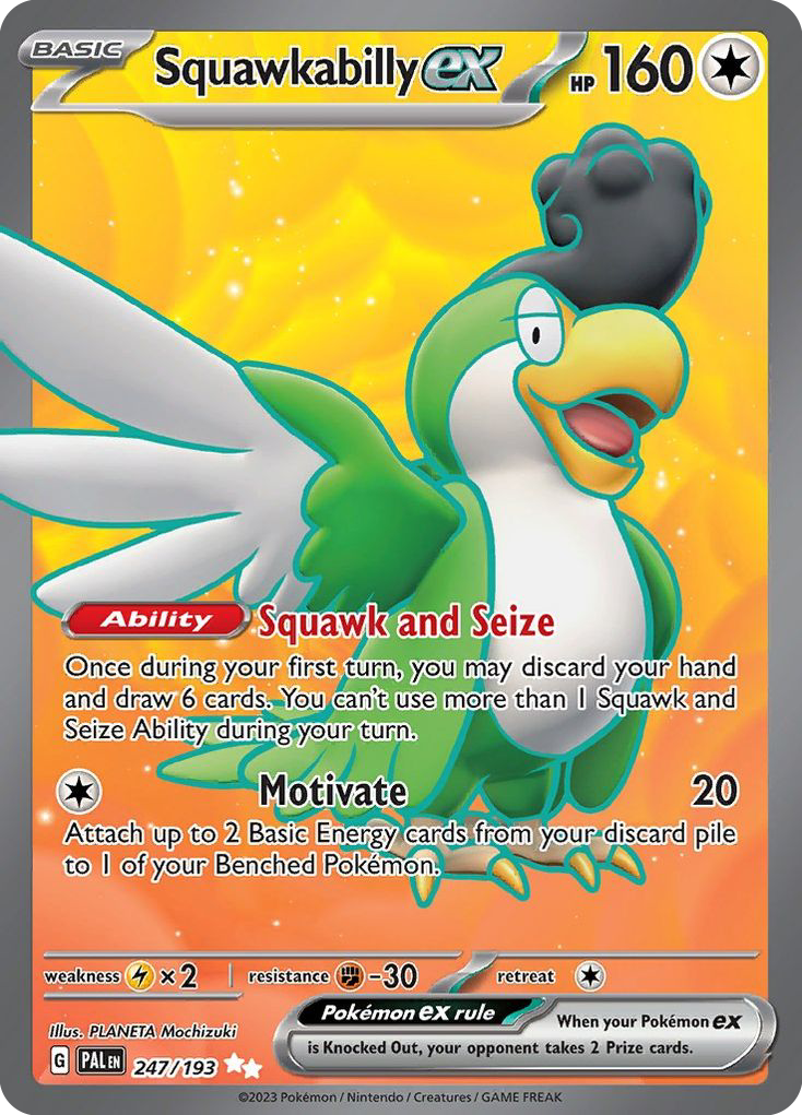 Squawkabilly ex - 247/193 - holofoil - Paldea Evolved