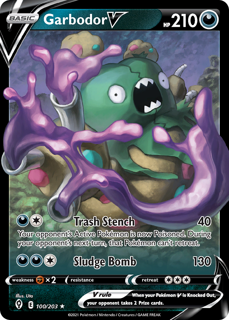 Garbodor V - 100/203 - holofoil - Evolving Skies