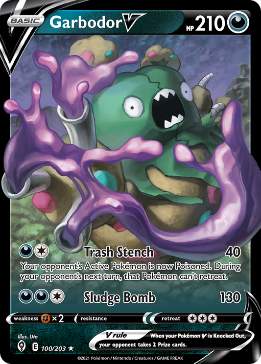 Garbodor V - 100/203 - holofoil - Evolving Skies