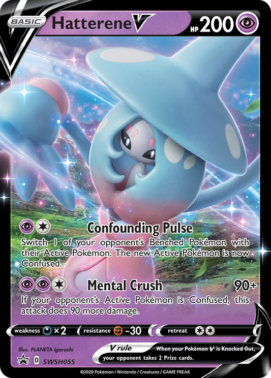 Hatterene V - 55/307 - holofoil - SWSH Black Star Promos