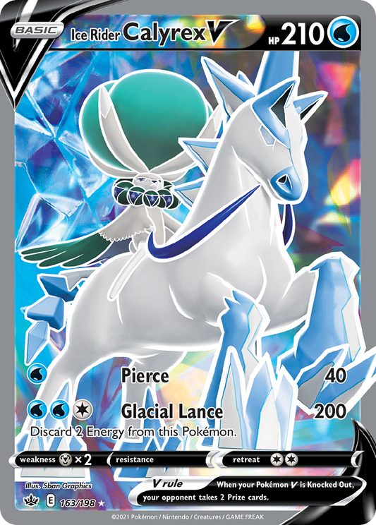 Ice Rider Calyrex V - 163/198 - holofoil - Chilling Reign