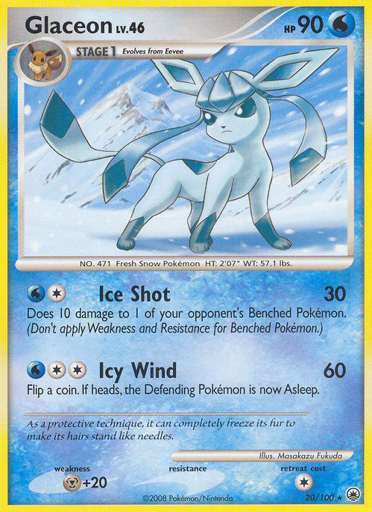Glaceon - 20/100 - snowflakeStamp - Majestic Dawn