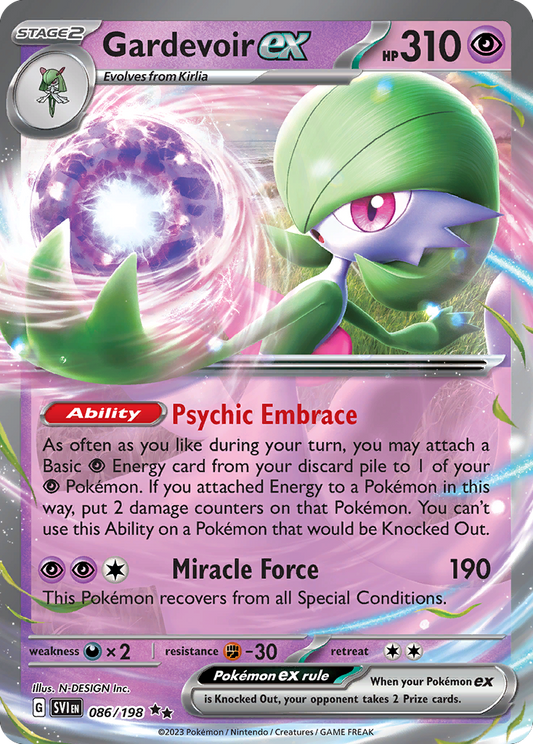 Gardevoir ex - 086/198 - holofoil - Scarlet & Violet