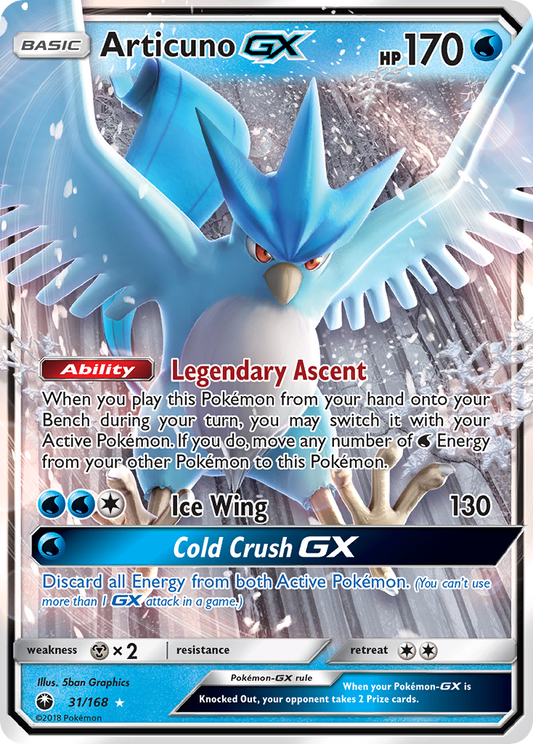 Articuno-GX - 31/168 - holofoil - Celestial Storm