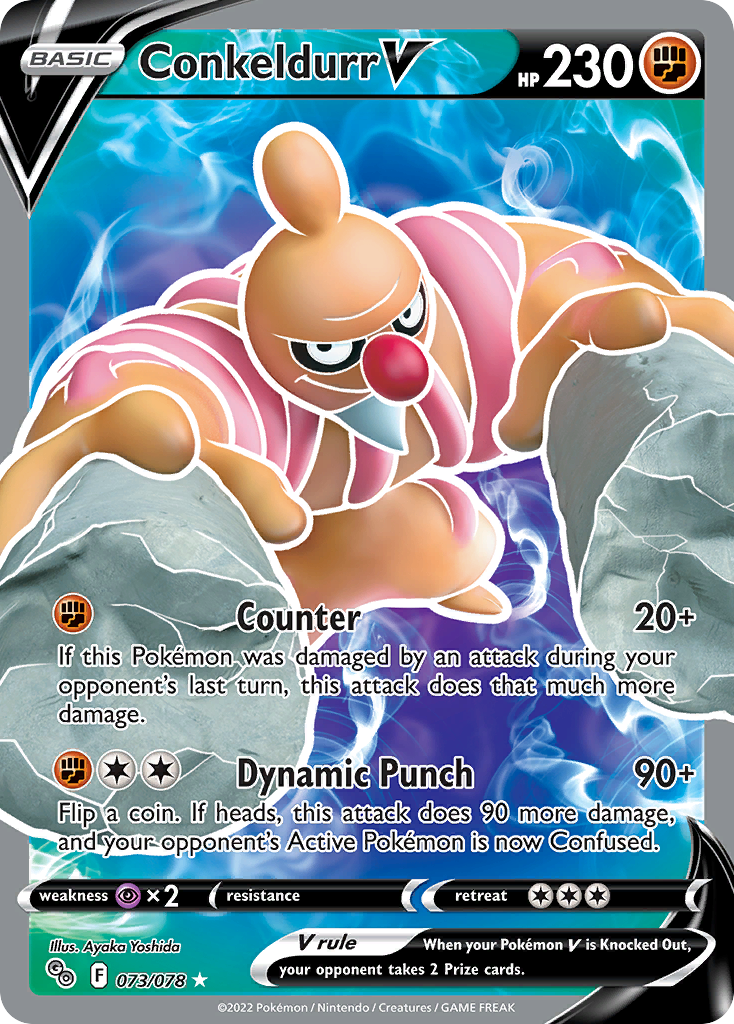 Conkeldurr V - 073/078 - holofoil - Pokémon GO