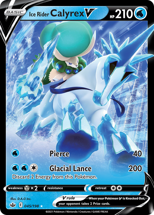 Ice Rider Calyrex V - 045/198 - holofoil - Chilling Reign