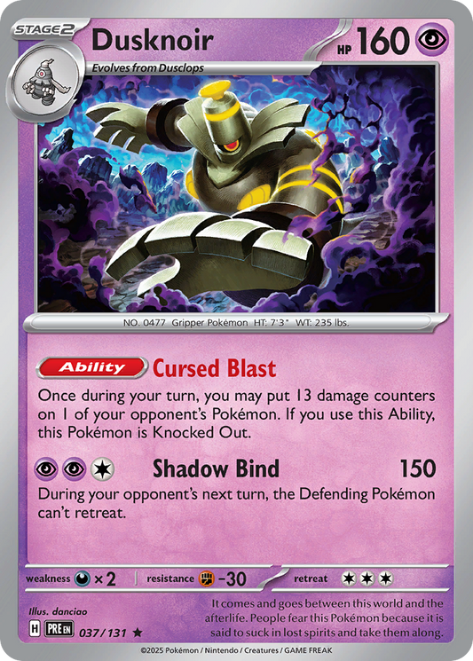 Dusknoir - 037/131 - pokeBallReverseHolofoil - Prismatic Evolutions