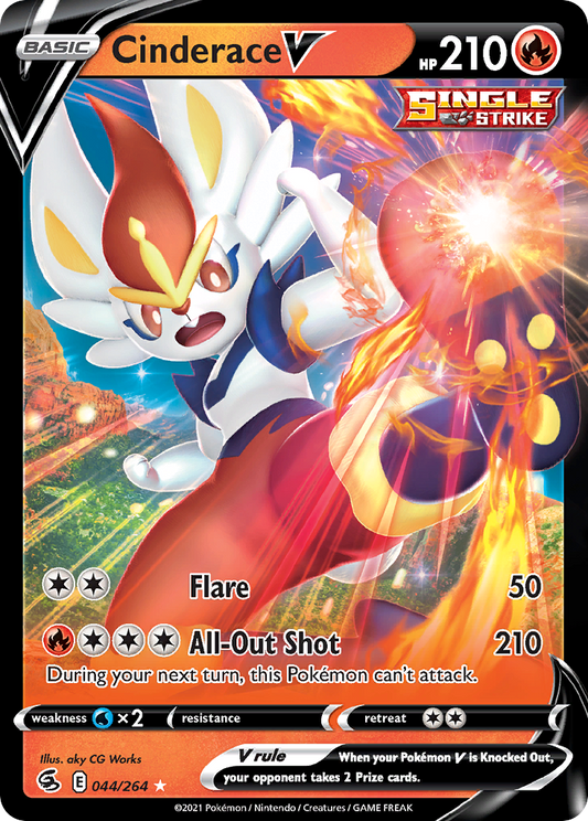 Cinderace V - 044/264 - holofoil - Fusion Strike