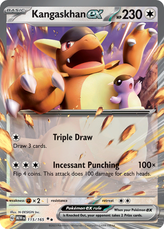 Kangaskhan ex - 115/165 - holofoil - 151