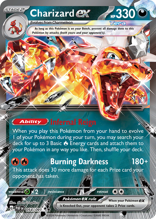 Charizard ex - 054/091 - holofoil - Paldean Fates