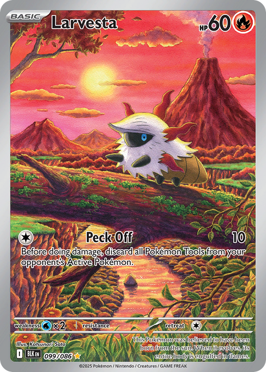 Larvesta - 099/086 - holofoil - Black Bolt