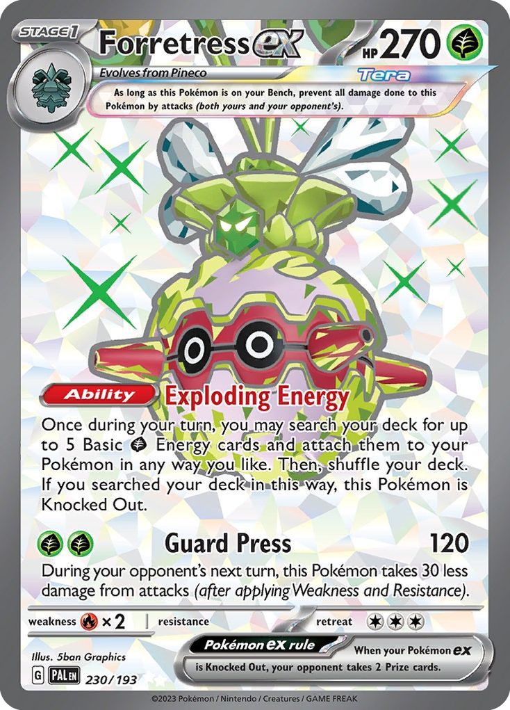 Forretress ex - 230/193 - holofoil - Paldea Evolved