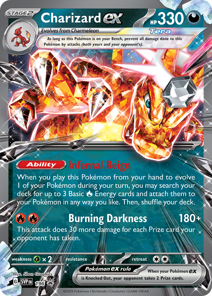 Charizard ex - 196/224 - holofoil - Scarlet & Violet Black Star Promos