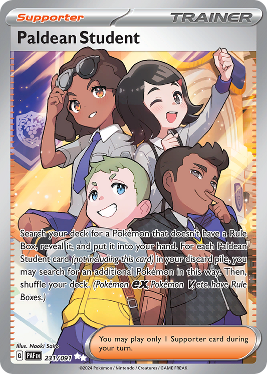 Paldean Student - 231/091 - holofoil - Paldean Fates