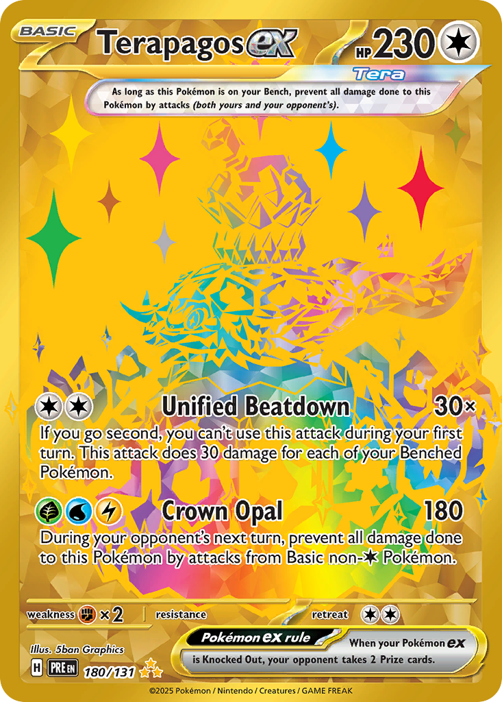 Terapagos ex - 180/131 - holofoil - Prismatic Evolutions