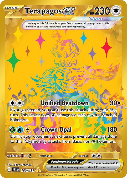 Terapagos ex - 180/131 - holofoil - Prismatic Evolutions