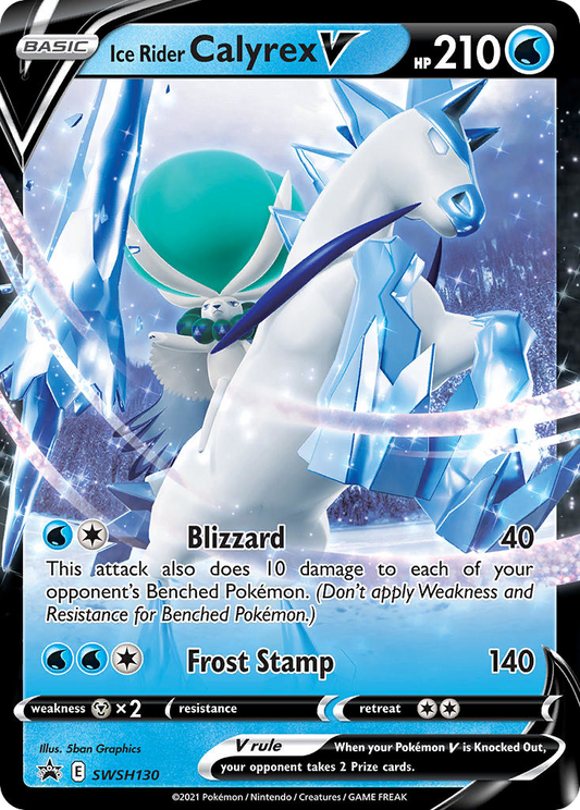 Ice Rider Calyrex V - 130/307 - holofoil - SWSH Black Star Promos