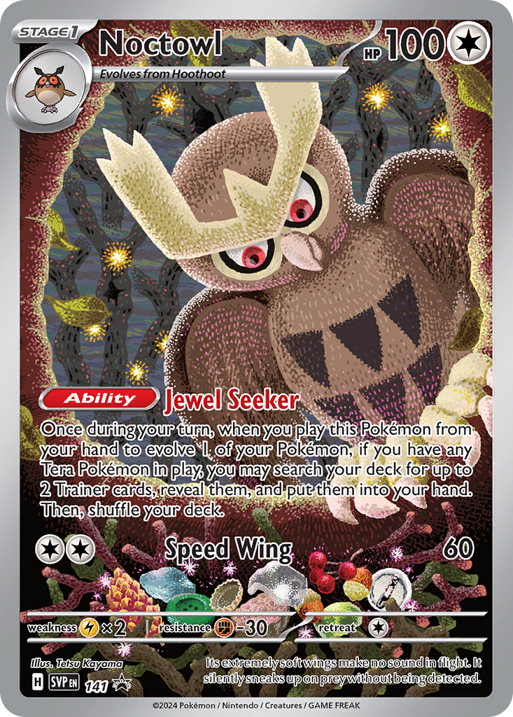 Noctowl - 141/224 - holofoil - Scarlet & Violet Black Star Promos