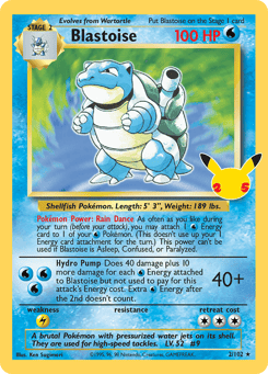 Blastoise - 02/25 - holofoil - Celebrations: Classic Collection