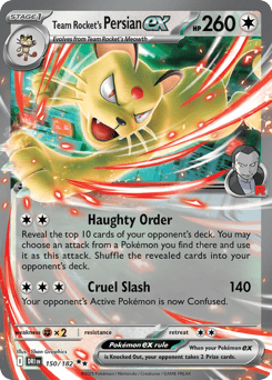 Team Rocket's Persian ex - 150/182 - holofoil - Destined Rivals
