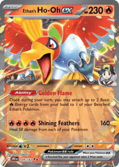 Ethan's Ho-Oh ex - 039/182 - holofoil - Destined Rivals