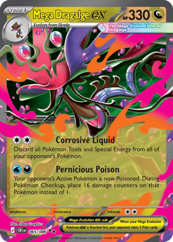 Mega Dragalge ex - 065/086 - holofoil - Chaos Rising