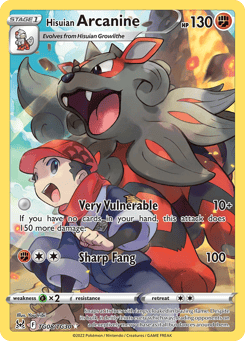 Hisuian Arcanine - TG08/TG30 - holofoil - Lost Origin Trainer Gallery