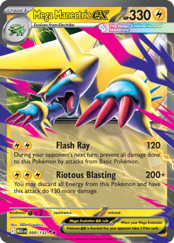 Mega Manectric ex - 050/132 - holofoil - Mega Evolution
